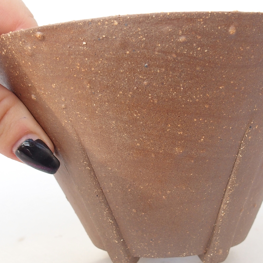 Bol à bonsaï en céramique 15 x 15 x 9 cm, brun