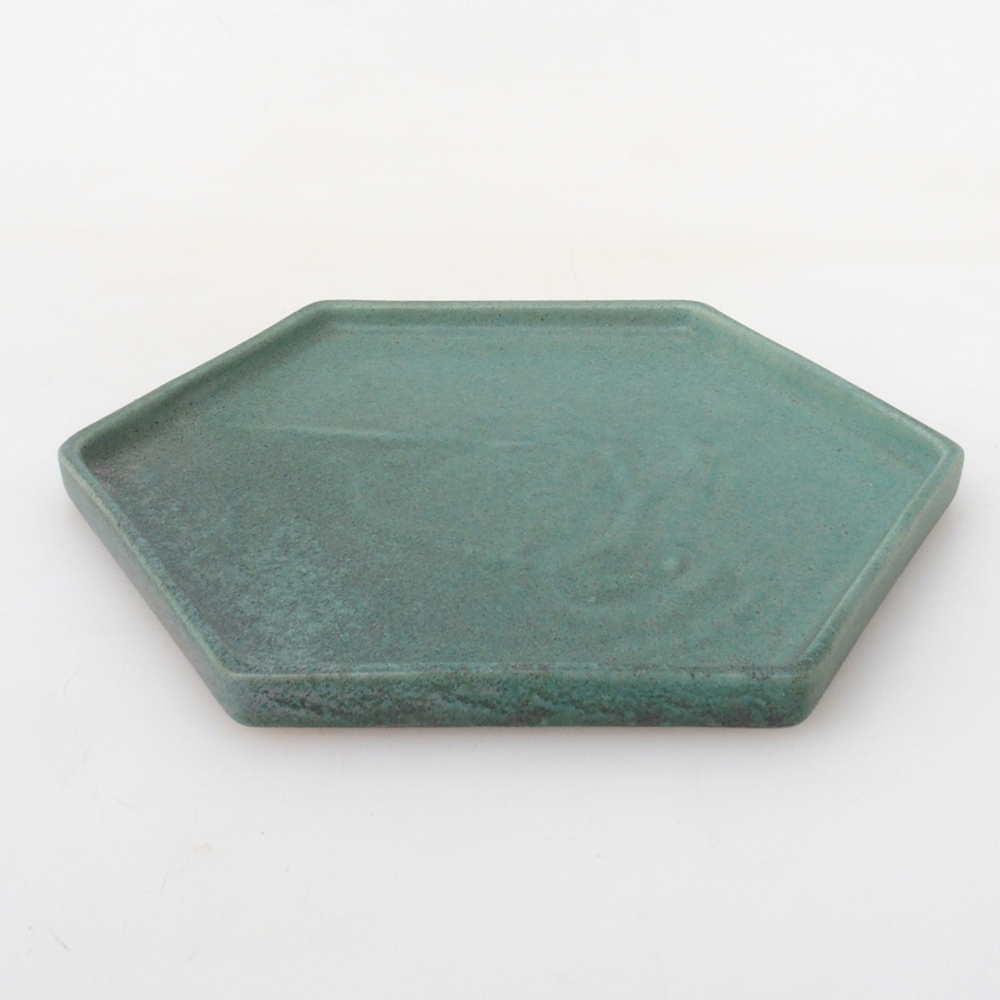 Soucoupe en céramique H53 - 18,5 x 17 x 1 cm - vert