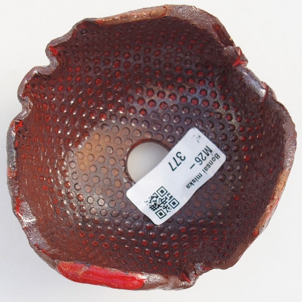 Coquille en céramique 9,5 x 9 x 7,5 cm , couleur marron