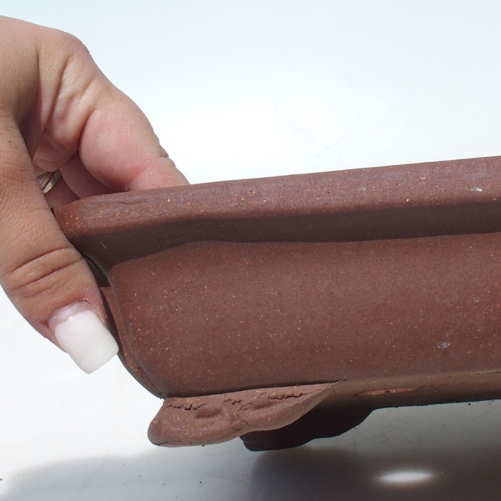 Bol pour bonsaï 34 x 25,5 x 6 cm - brun