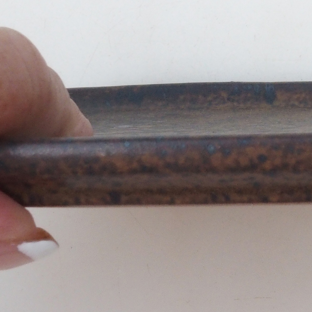 Bol en céramique H37 - 14,5 x 13 x 1 cm - brun