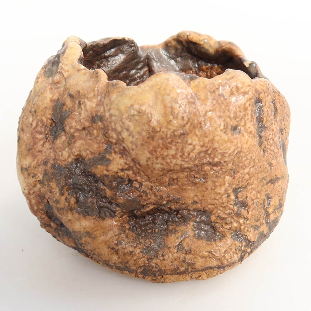 Coquille en céramique 7 x 6 x 6 cm , couleur marron