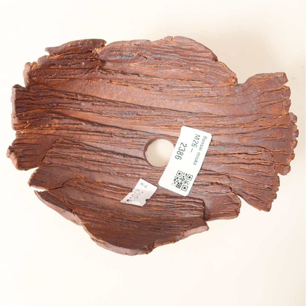 Coquille en céramique  14,5 x 11,5 x 7,5 cm, couleur marron