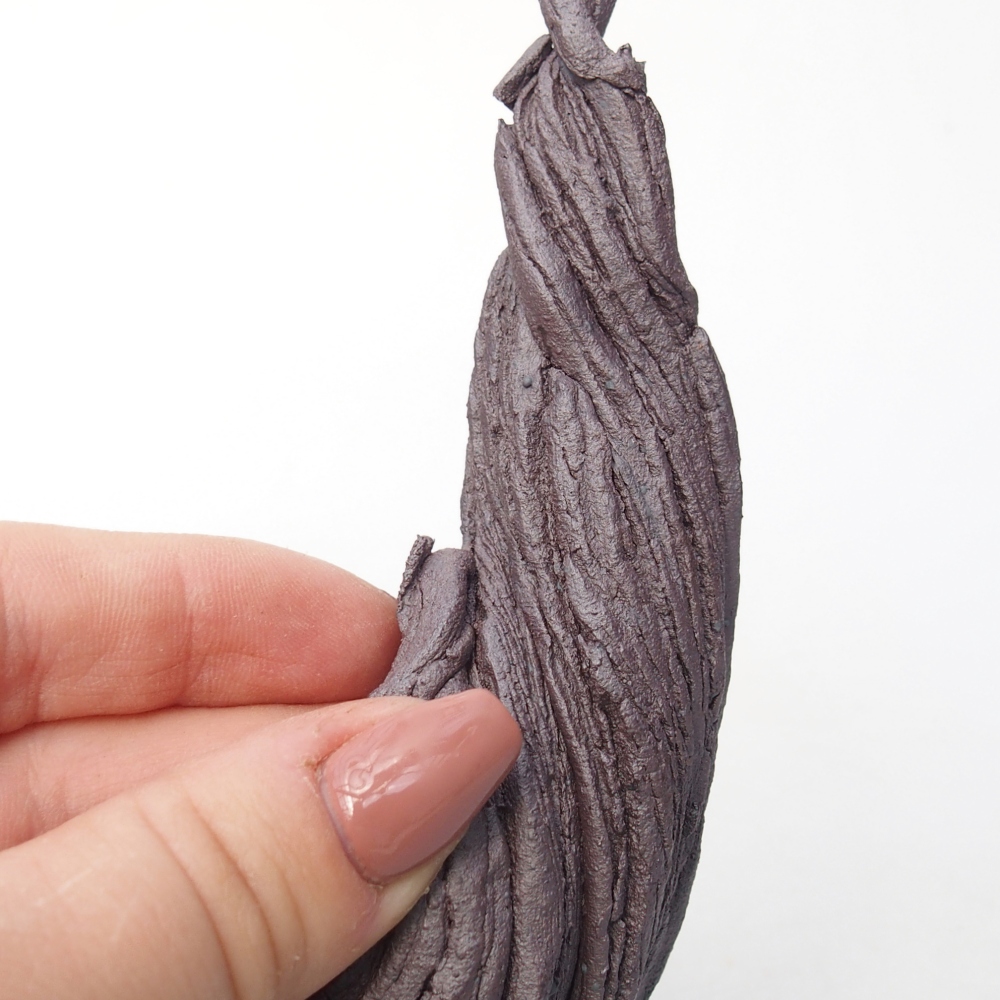 Coquille en céramique 11 x 6,5 x 14,5 cm , couleur métallique