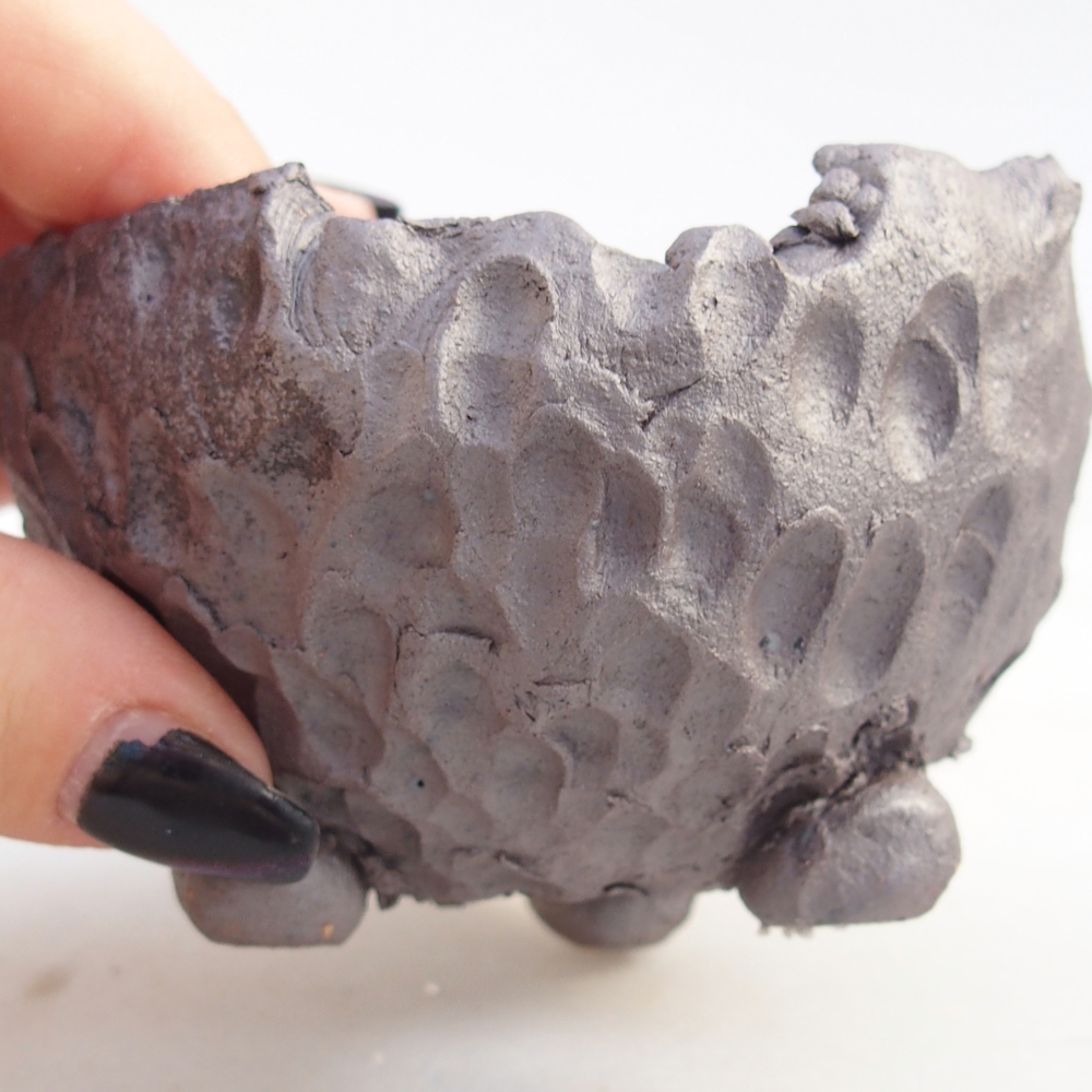 Coquille en céramique 9 x 9 x 6,5 cm , couleur métallique