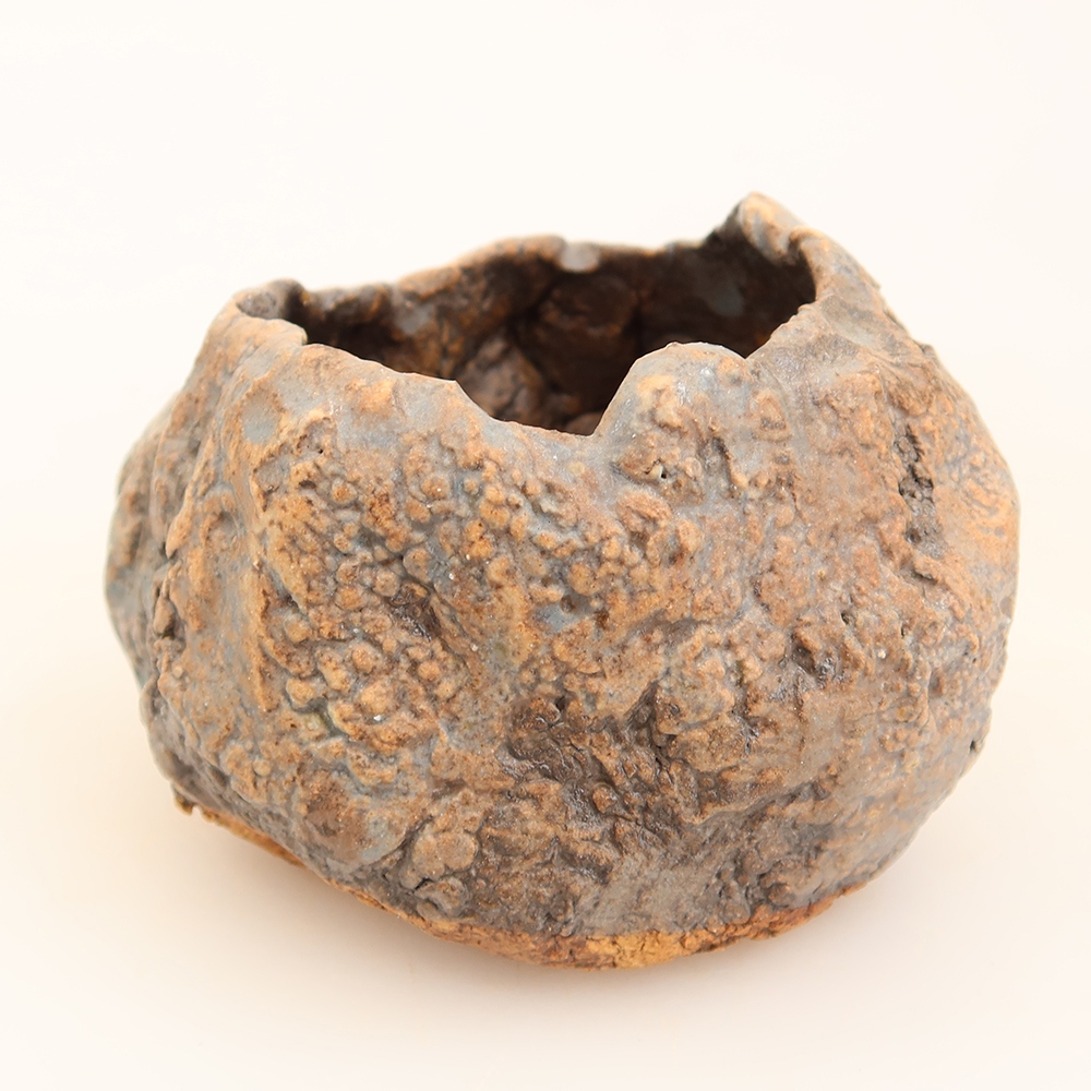 Coquille en céramique  4,5 x 4 x 6 cm , couleur bleue