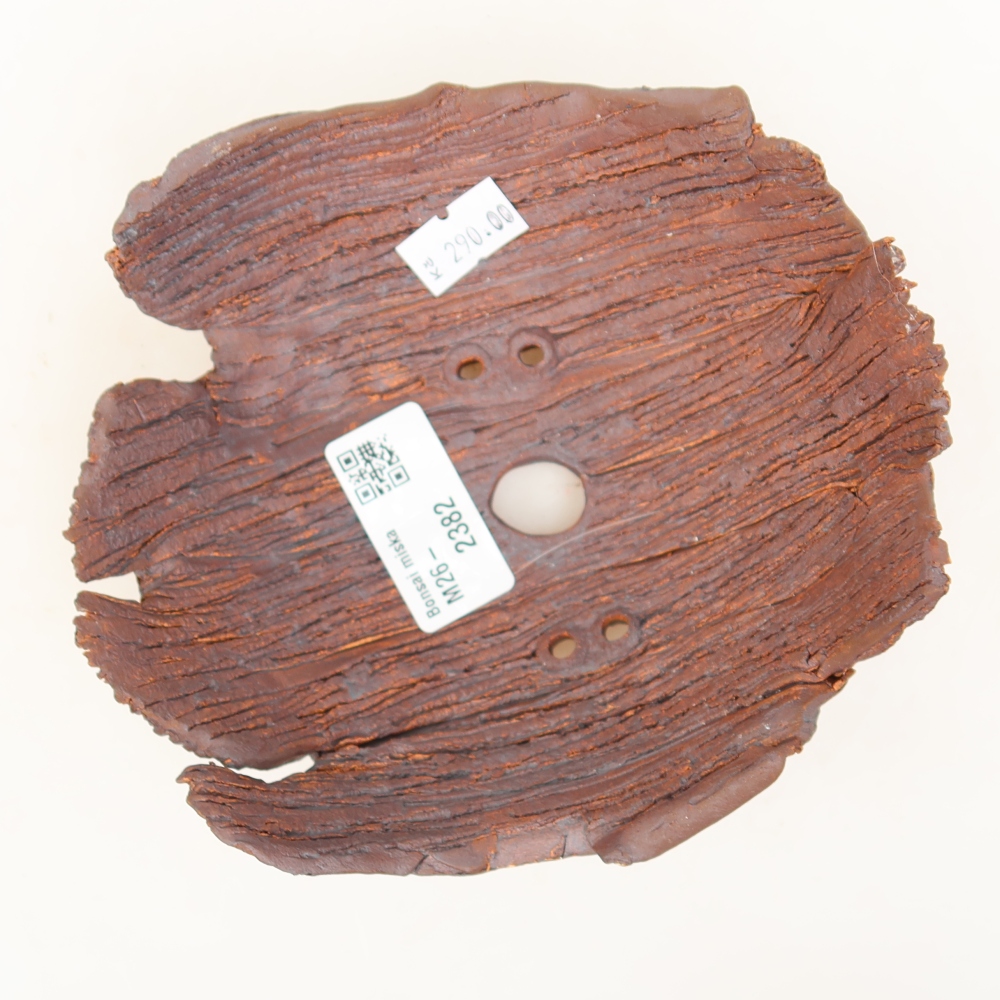 Coquille en céramique  15 x 13 x 6,5 cm, couleur marron