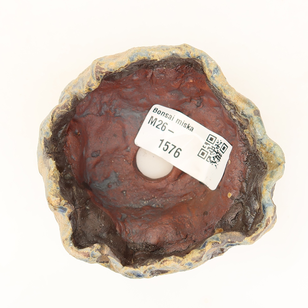 Coquille en céramique  7,5 x 7 x 5 cm , couleur bleue