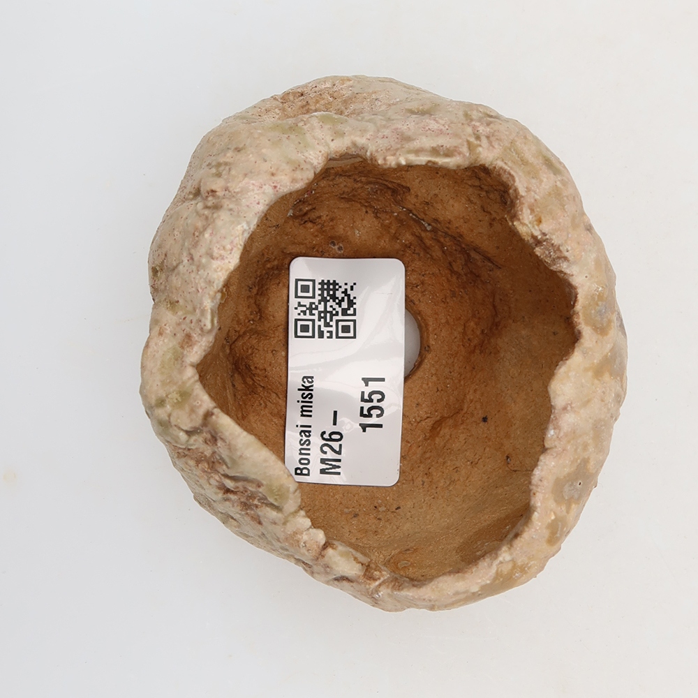 Coquille en céramique  5,5 x 5 x 5,5 cm , couleur beige-brun