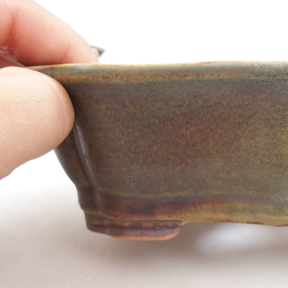 Bol à bonsaï en céramique 22 x 17 x 5 cm, vert