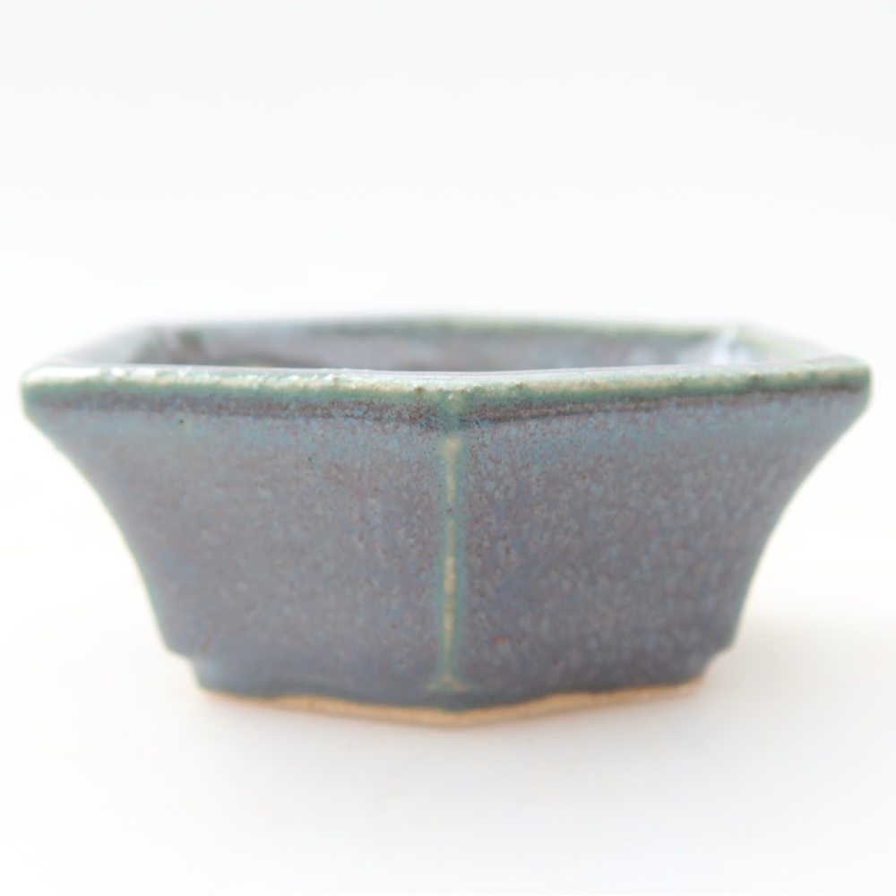 Pot à bonsaï en céramique 6 x 5,5 x 2,5 cm, couleur grise