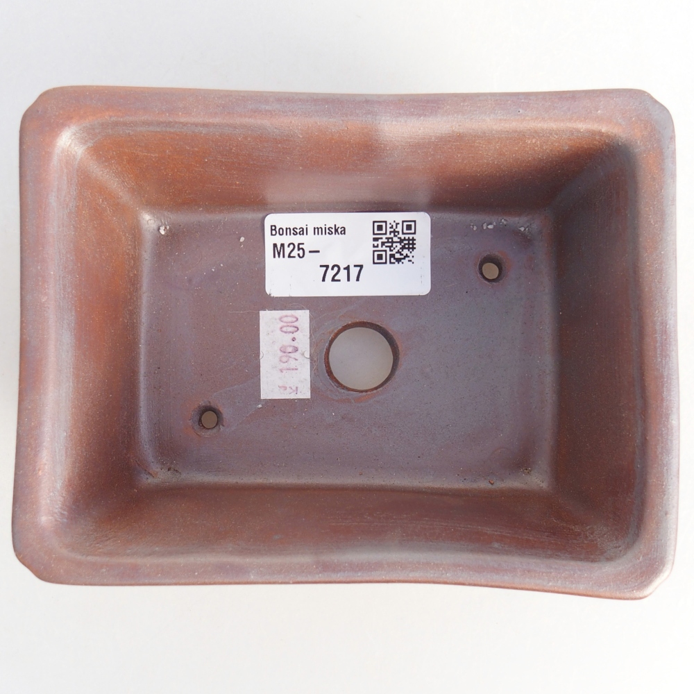 Bol à bonsaï en céramique 13,5 x 10 x 5,5 cm, couleur métal