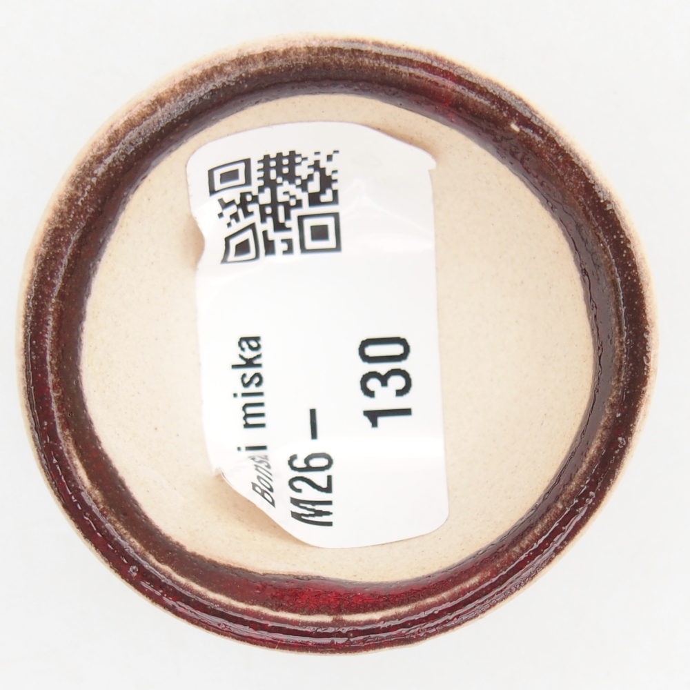 Mini bol bonsaï 4,5 x 4,5 x 2,5 cm, couleur rouge