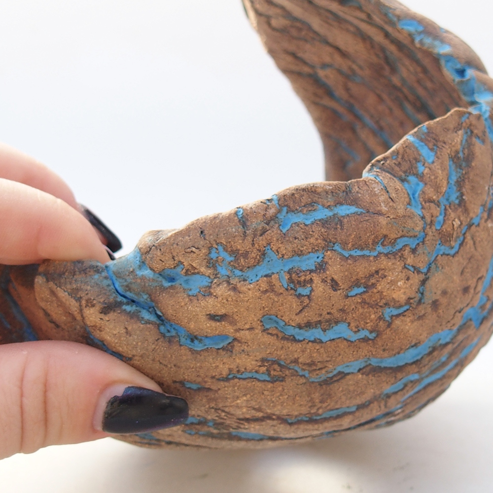 Coquille en céramique 14 x 13 x 14 cm , couleur jaune