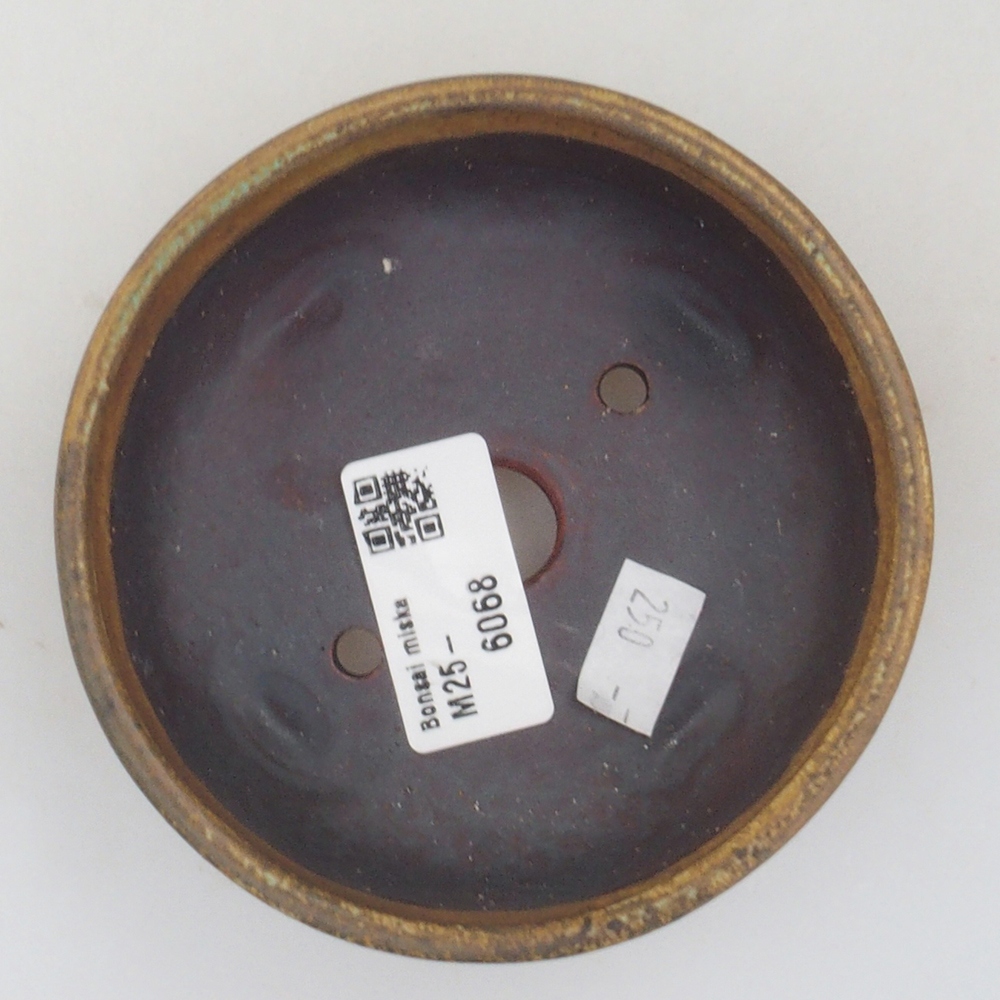 Bol à bonsaï en céramique 10 x 8,5 x 4 cm, brun