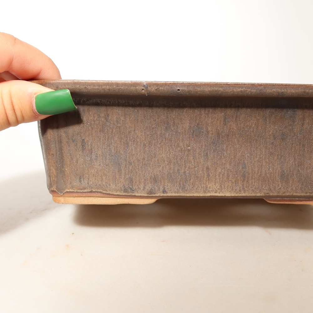 Bol en céramique  20 x 15,5 x 5,5 cm, couleur marron