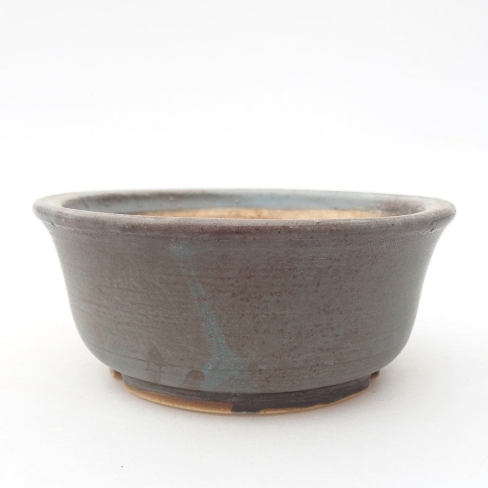 Bol à bonsaï en céramique 11,5 x 11,5 x 5 cm, couleur bleu