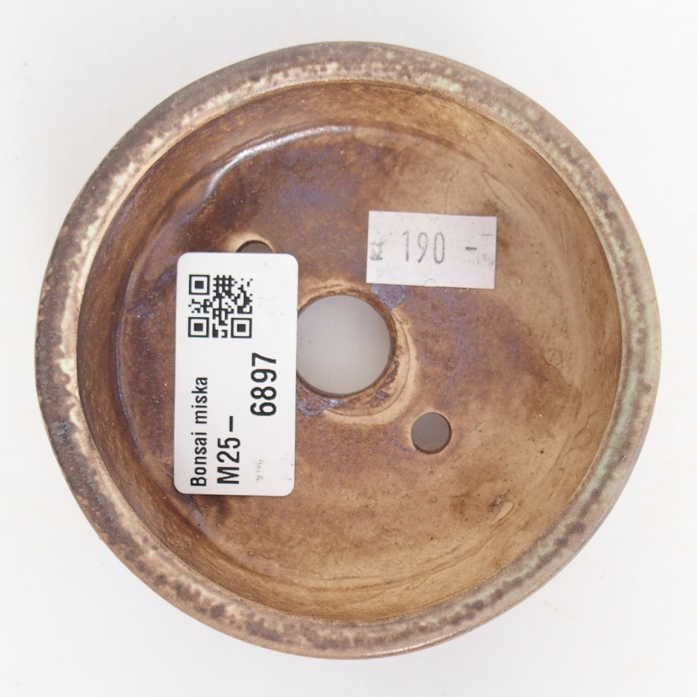 Bol à bonsaï en céramique 9 x 9 x 3,5 cm, vert