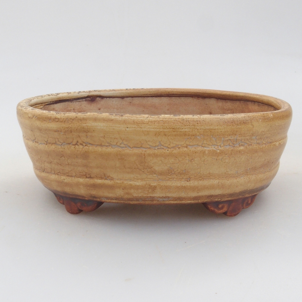 Bol à bonsaï en céramique 10 x 8,5 x 4 cm, brun