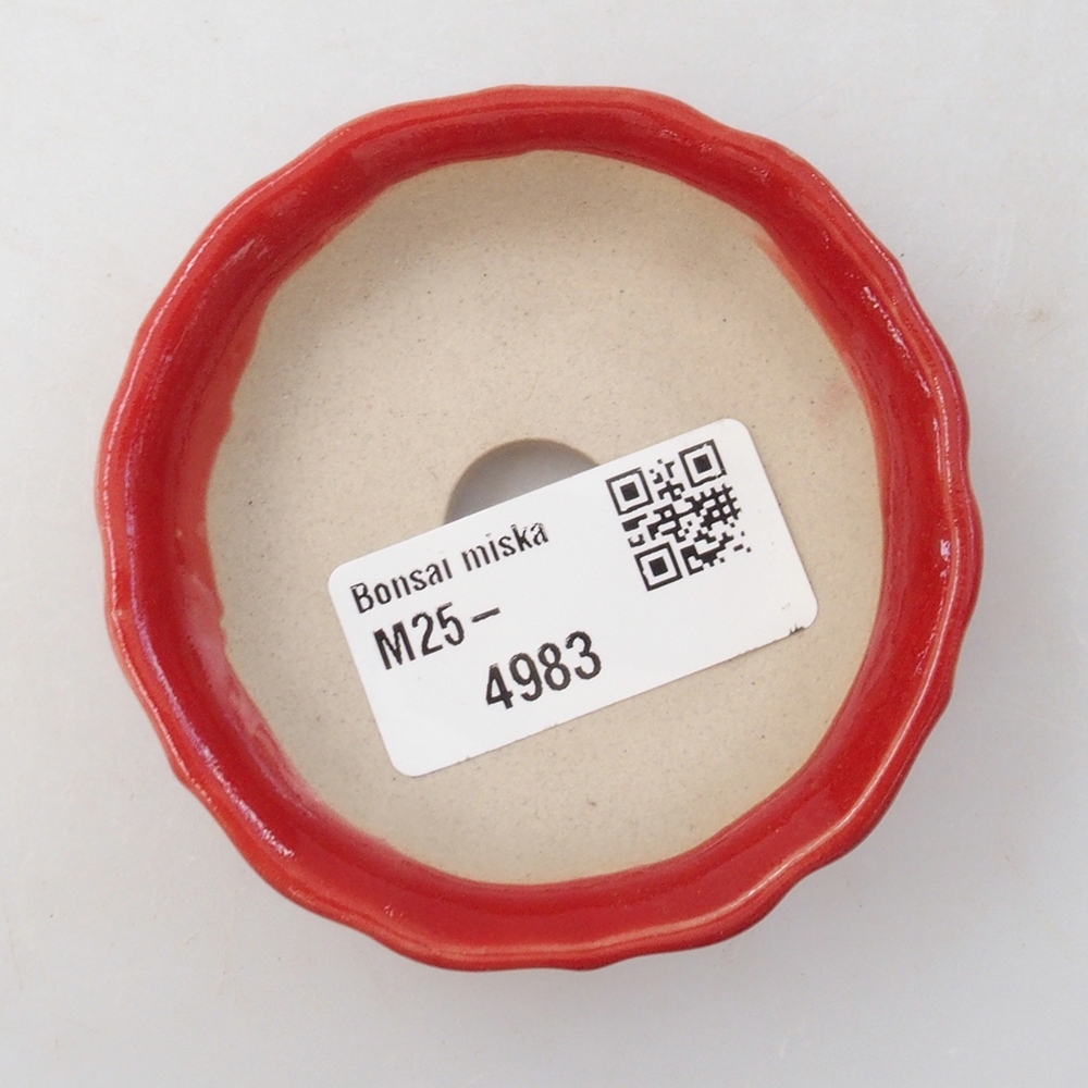 Mini bol bonsaï 7 x 7 x 2 cm, couleur rouge