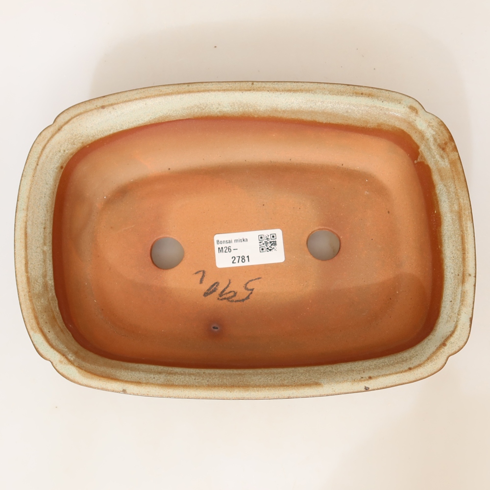 Bol en céramique  24 x 17 x 6 cm, couleur beige