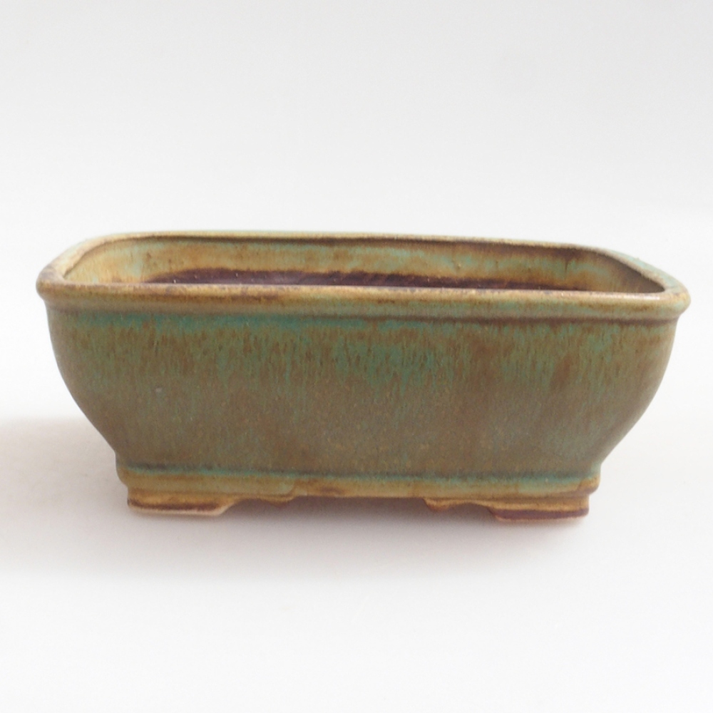 Bol à bonsaï en céramique 10 x 8,5 x 4 cm, brun