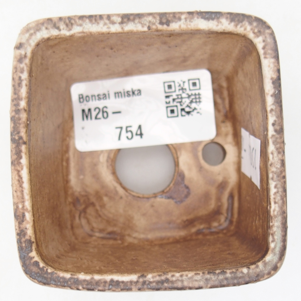 Bol à bonsaï en céramique 6 x 6 x 4,5 cm, vert