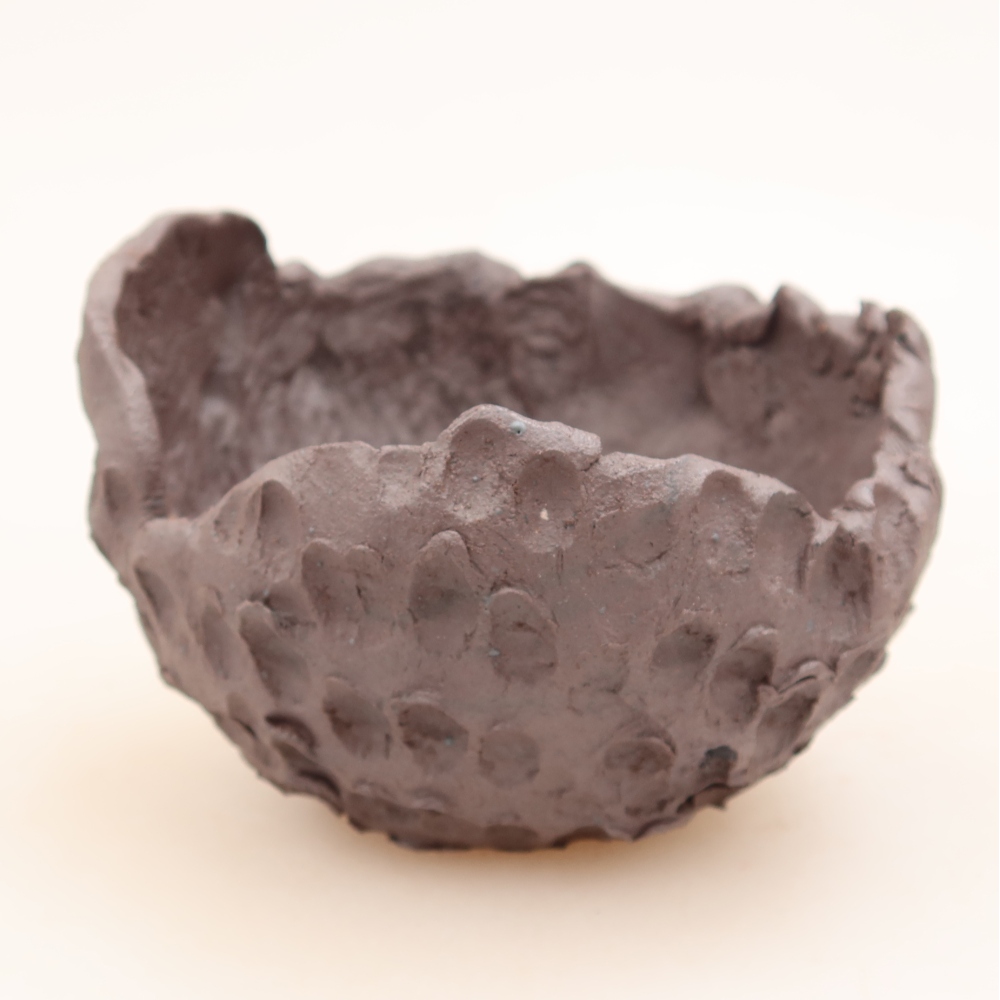 Coquille en céramique  10 x 10 x 7 cm, couleur métallique