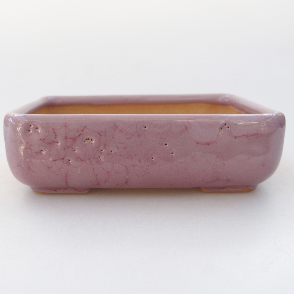 Bol à bonsaï en céramique 11,5 x 9 x 3,5 cm, rose