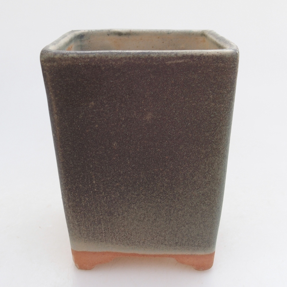 Bol à bonsaï en céramique 8,5 x 8,5 x 11 cm, vert