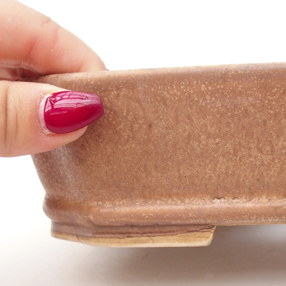 Bol à bonsaï en céramique 17,5 x 14 x 4,5 cm, couleur différente