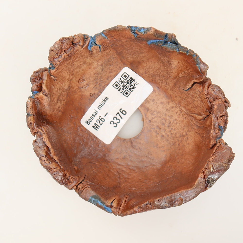 Coquille en céramique 9 x 9 x 5,5 cm , couleur bleu