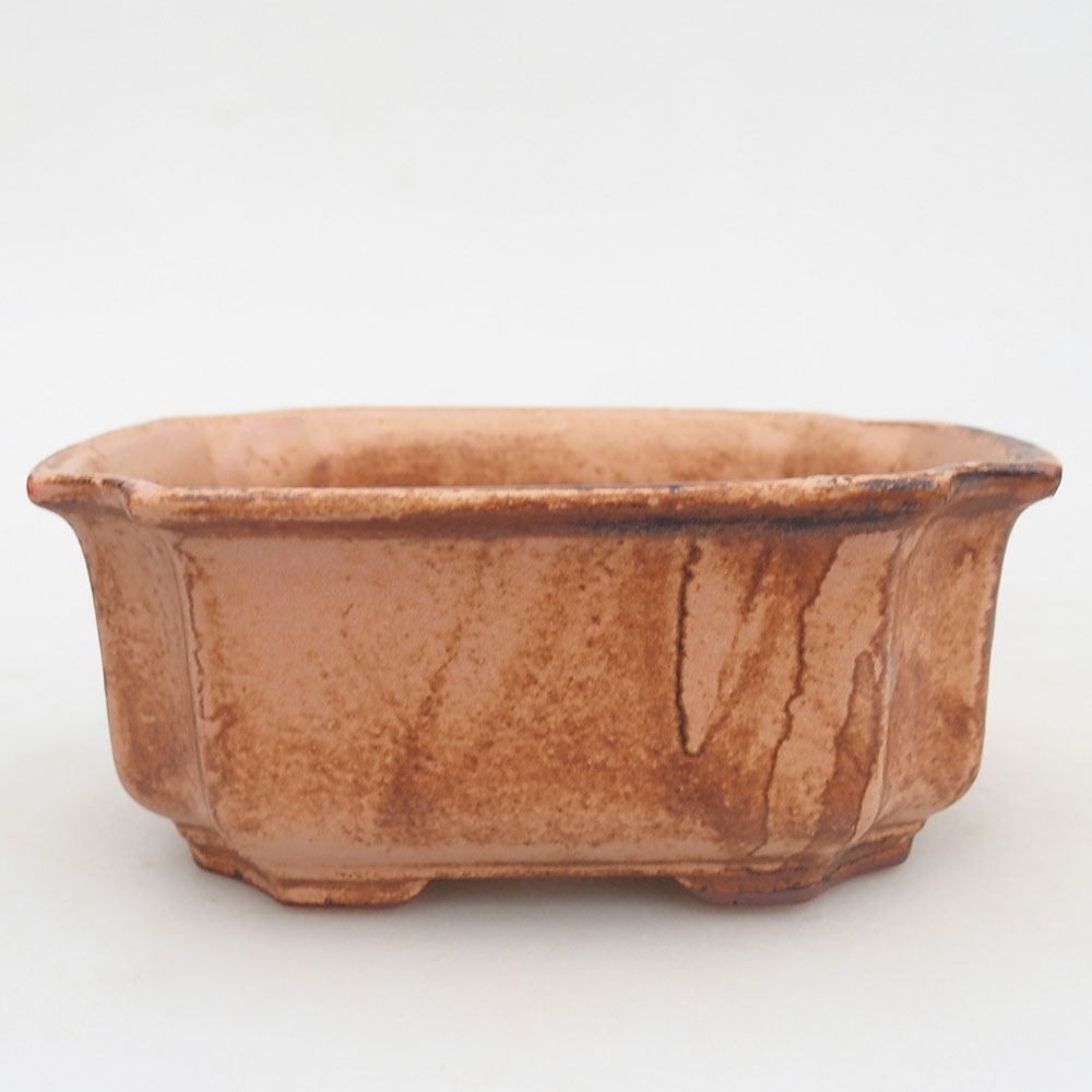 Bol à bonsaï en céramique 12,5 x 9 x 5,5 cm, rose