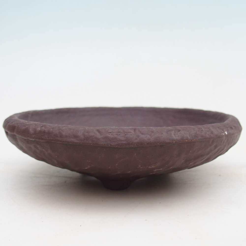 Coquille en céramique 14 x 14 x 4 cm , couleur marron