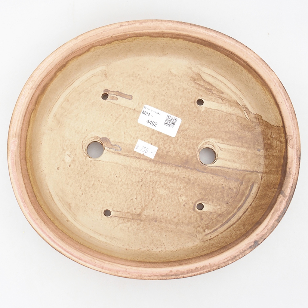 Bol à bonsaï en céramique 26 x 23,5 x 6 cm, rose