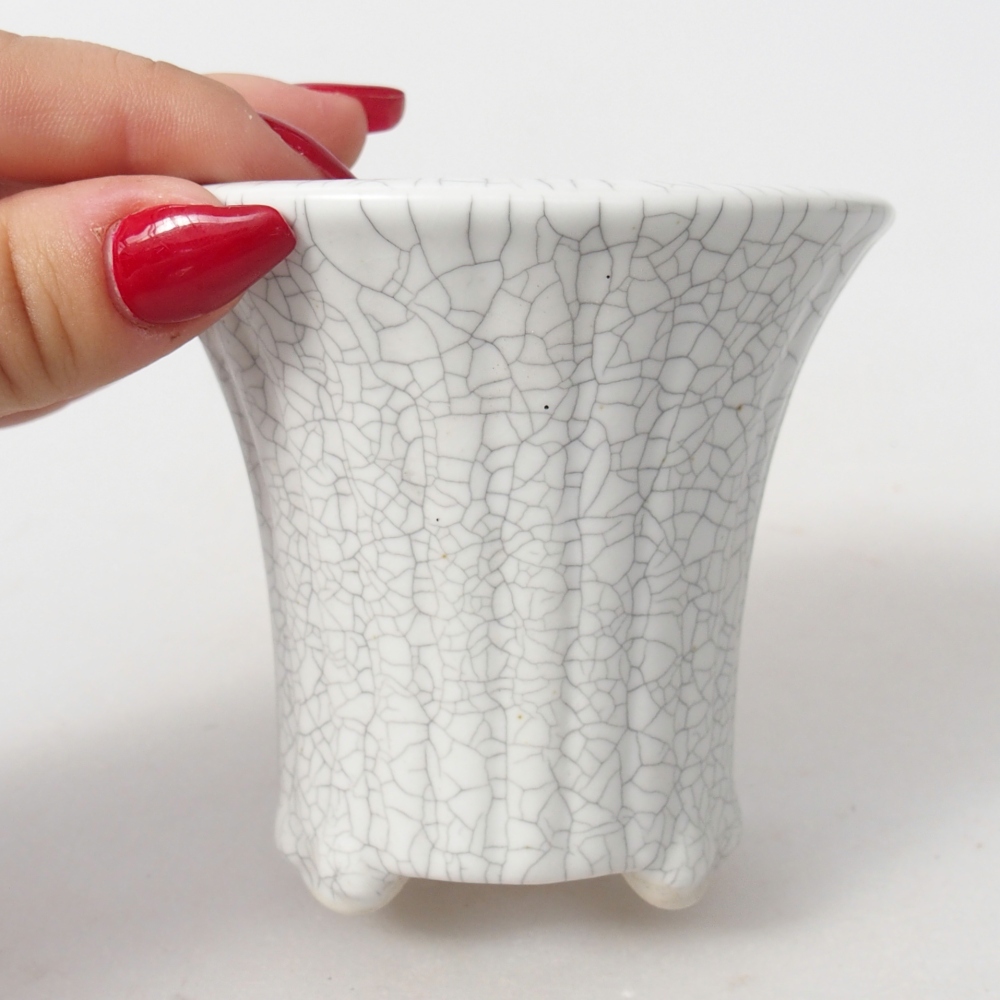 Bol à bonsaï en céramique 9 x 9 x 8 cm, couleur raku