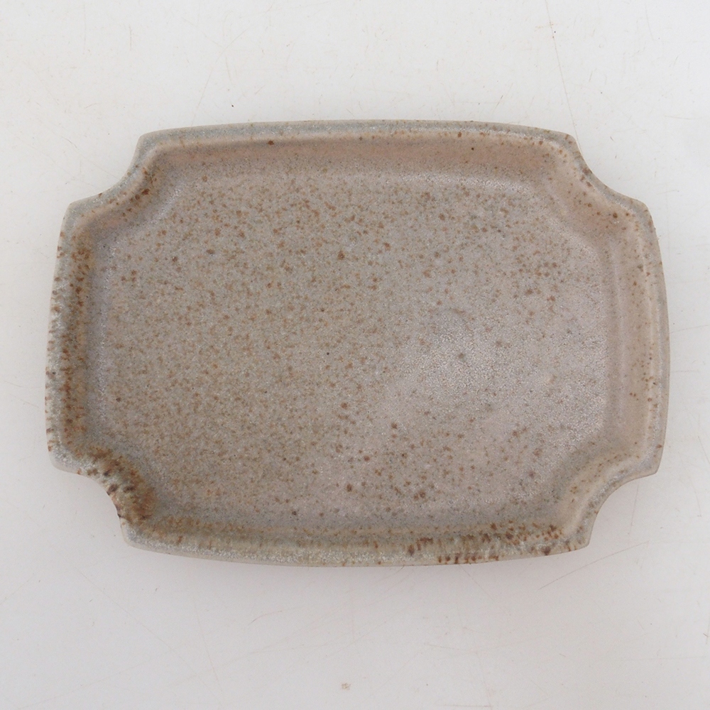 Soucoupe en céramique H01 - 11,5 x 8 x 0,5 cm - beige