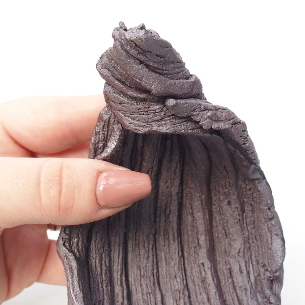 Coquille en céramique 9,5 x 8 x 11,5 cm , couleur métallique