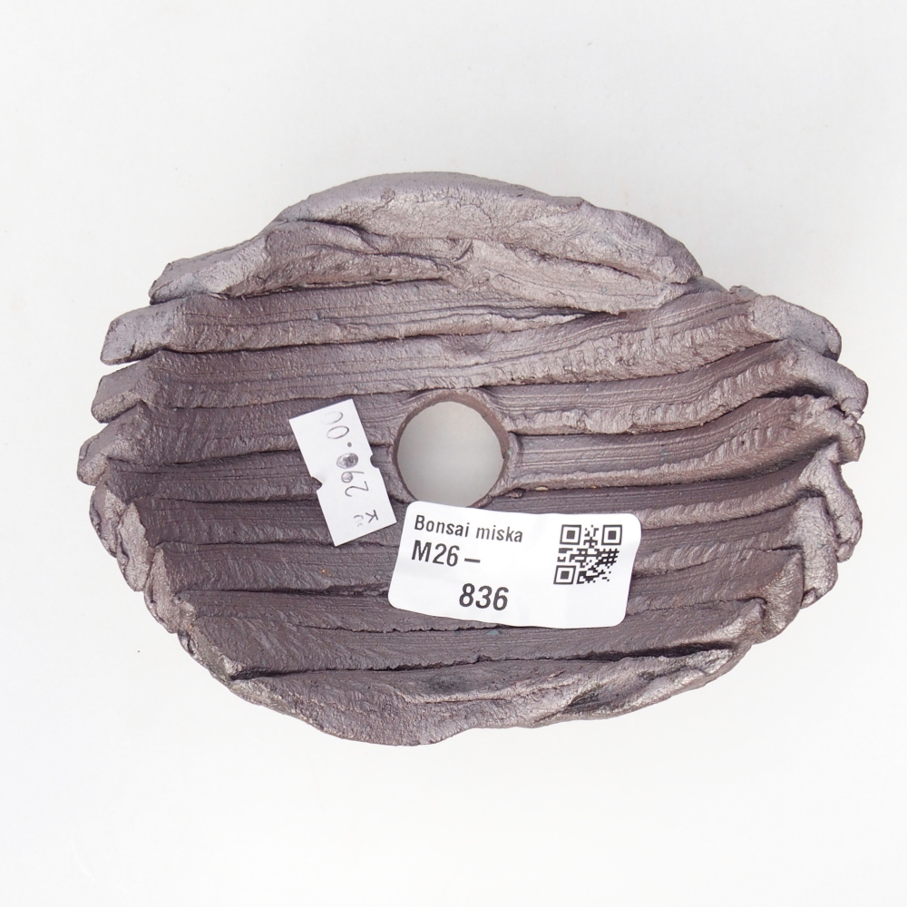 Coquille en céramique 11 x 8,5 x 6 cm , couleur métallique