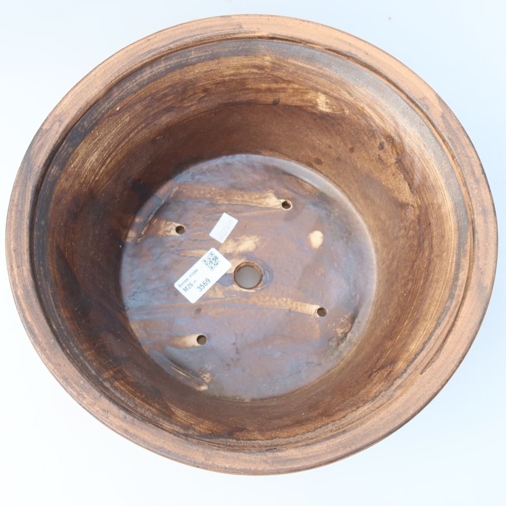 Pot à bonsaï en céramique 29 x 29 x 12,5 cm, couleur rose