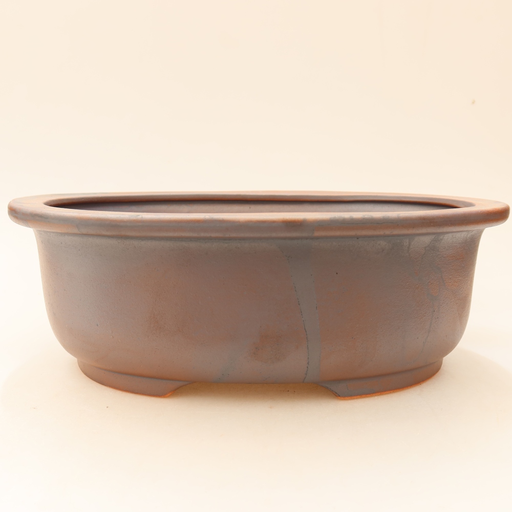 Bol à bonsaï en céramique 23 x 19 x 7 cm, brun