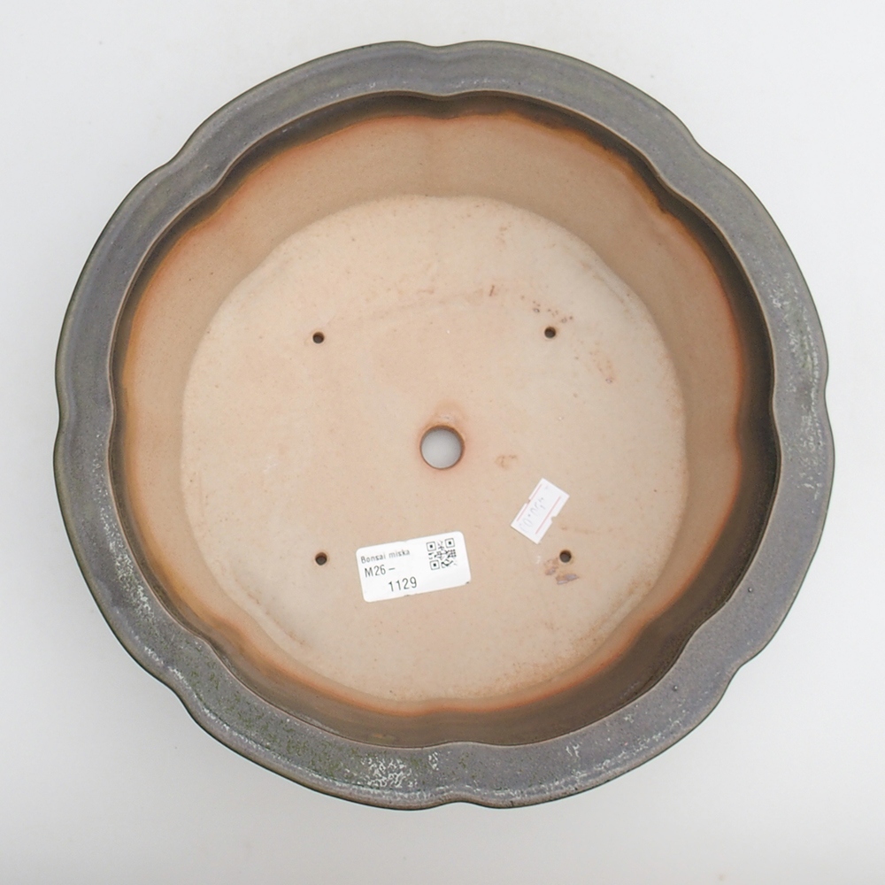 Bol à bonsaï en céramique 26 x 26 x 8 cm, vert