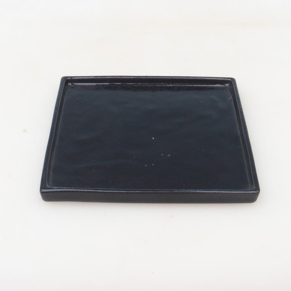 Coupe bonsaï carrée L - 14 x 14 x 1 cm - noir