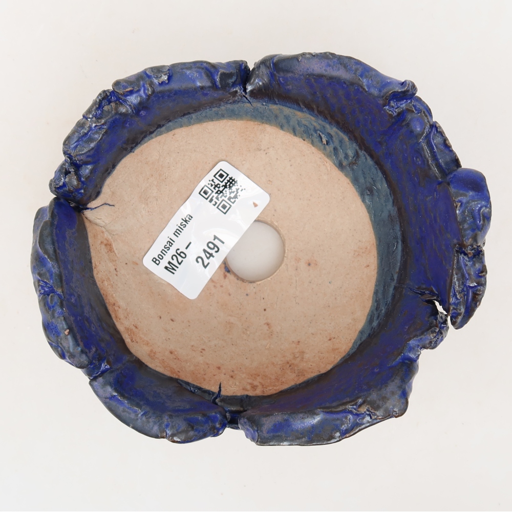 Coquille en céramique  11,5 x 10,5 x 6 cm, couleur bleue