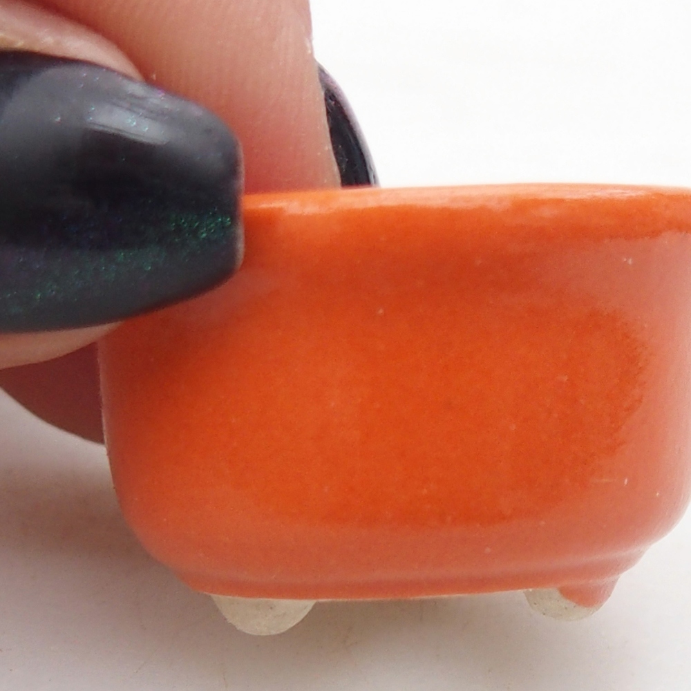 Mini bol bonsaï 3 x 3 x 1,5 cm, orange