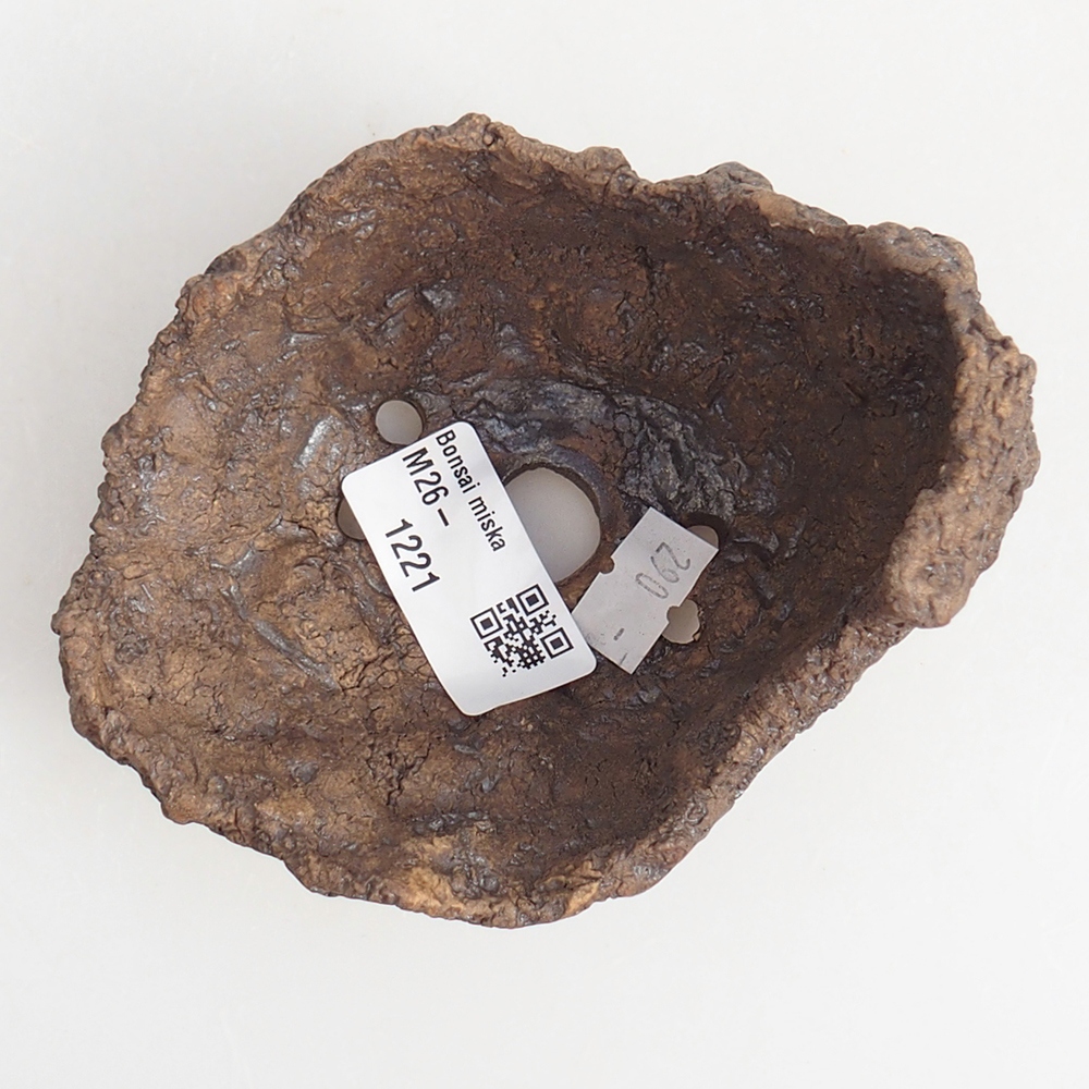 Coquille en céramique 10 x 8 x 9,5 cm , couleur marron