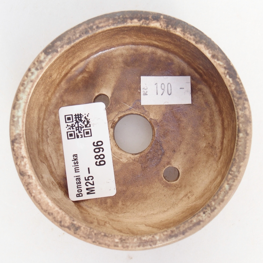 Bol à bonsaï en céramique 9 x 9 x 3,5 cm, vert