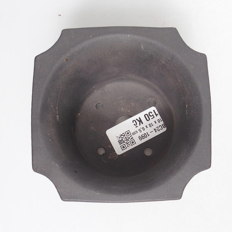 Bol pour bonsaïs 10 x 10 x 7 cm, noir