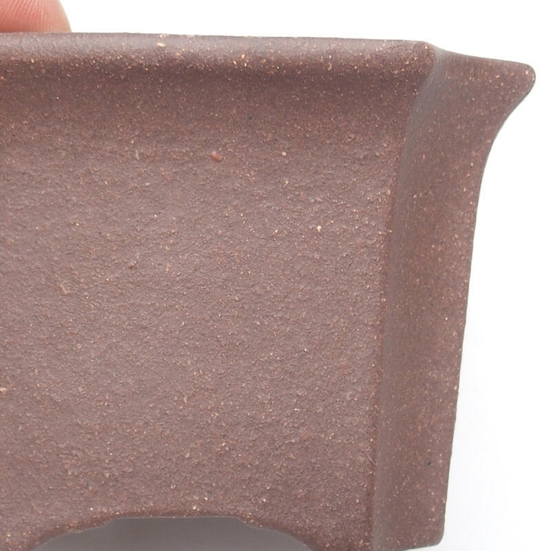 Bol pour bonsaïs 10 x 10 x 7 cm, brun