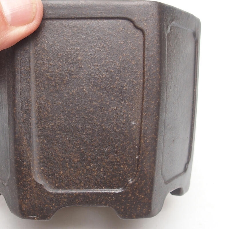 Bol à bonsaï 11 x 10 x 8,5 cm, couleur brun ocre